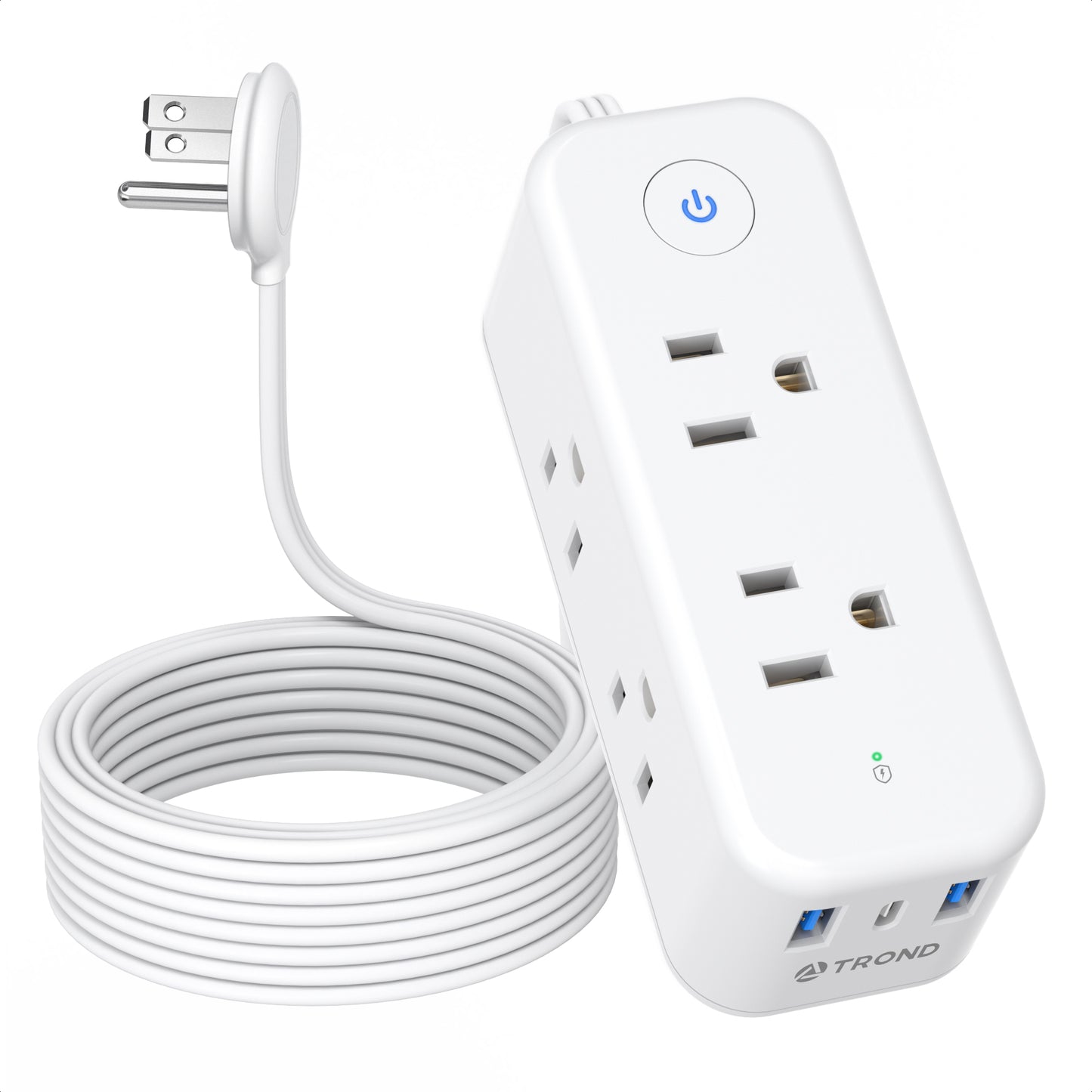 Flat Extension Cord With Duplex Outlet