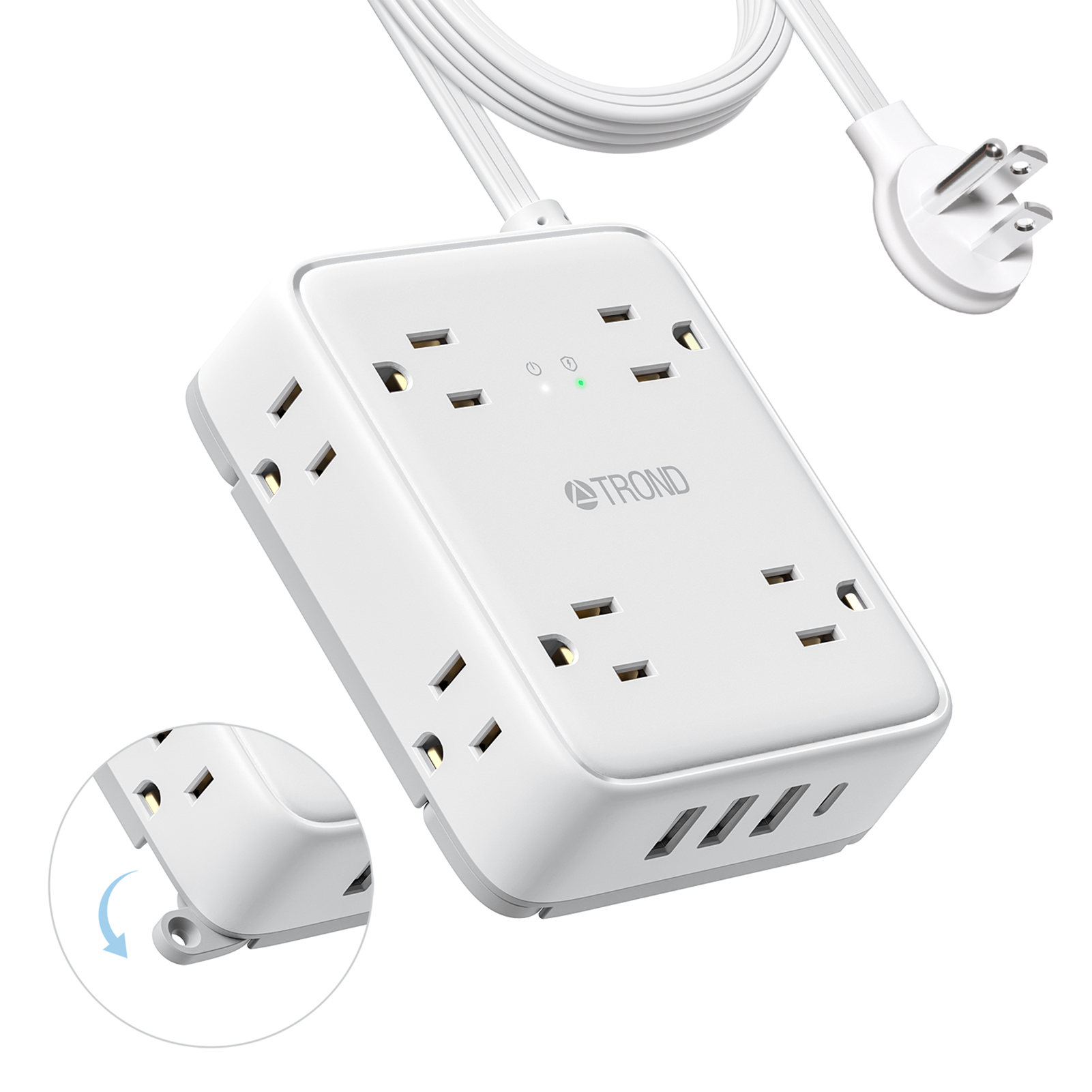 Surge Protector, 6 Outlet, 750 Joules, British Plug