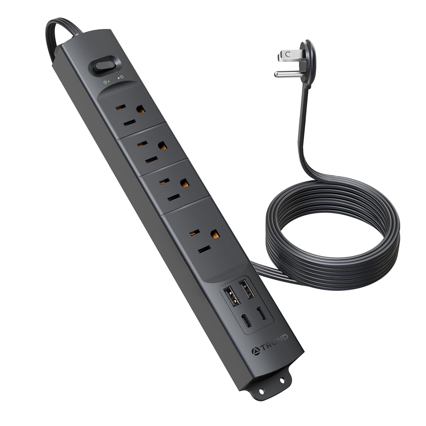 Surge Protector Power Strip with USB 4 AC Outlets and 1440J Surge Protection