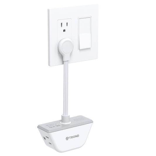 Outlet Extender with 6 Inch Cord - Multi Plug Outlet Splitter with 3 Electrical Outlets