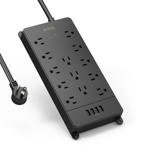 13-Outlet Surge Protector w/ 4 USB Ports, 4000J