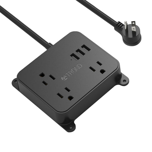 3-Outlet Power Strip w/ 3 USB Ports