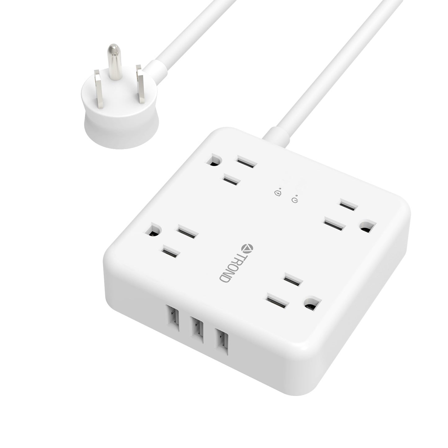 4-Outlet Surge Protector w/ 3 USB Ports, 5ft, 1440J